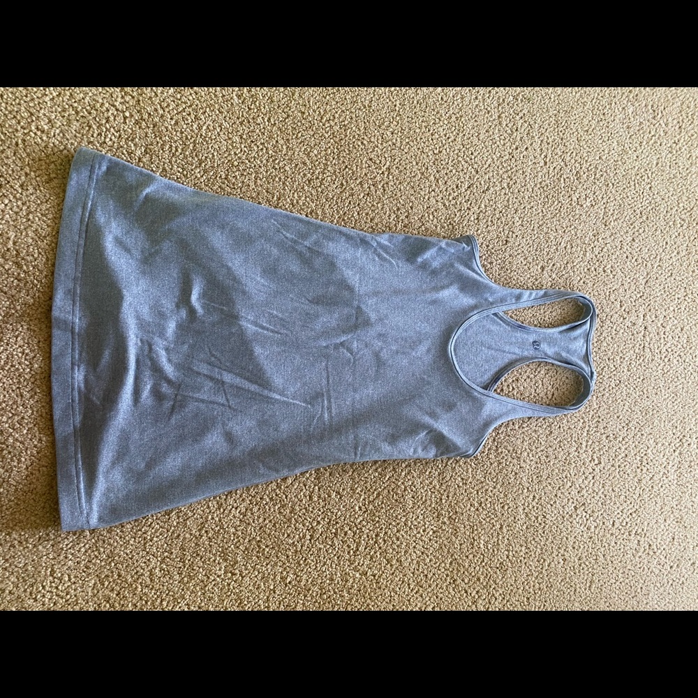 Lululemon gray racer back  tank